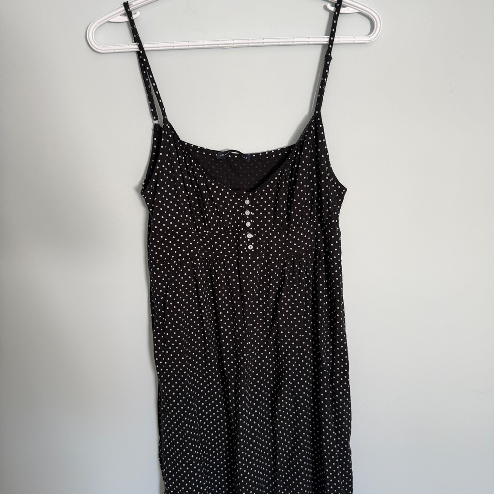 Black Polka Dot Dress - Brandy Melville